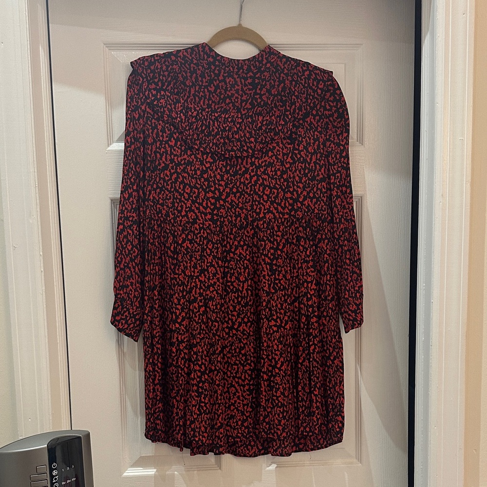 Zara Red and Black Leopard Women's Dress